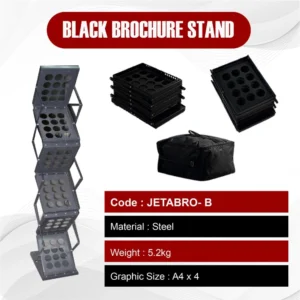 Black Brochure Stand