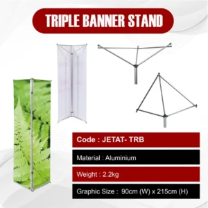 Triple Banner Stand