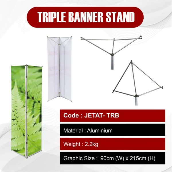 Triple Banner Stand