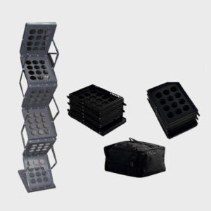Acxus Jeta Black Brochure Stand