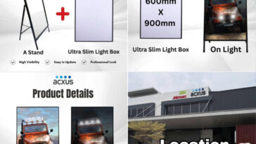 A Board Stand + Ultra Slim Light Box combo