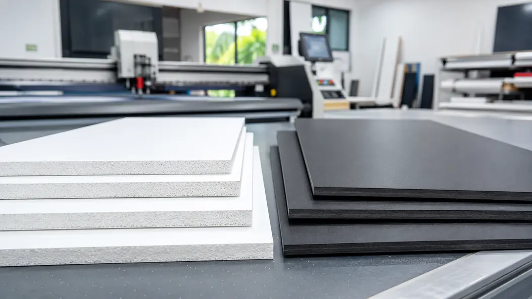 PVC foam board and high impact board comparison for signage and printing applications in Malaysia