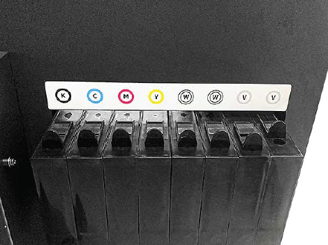 UV-A3 ink cartridge bay